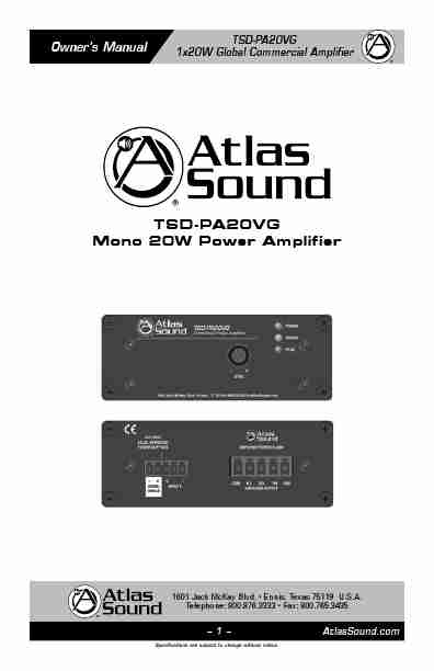 Atlas Sound Car Amplifier TSD-PA20VG-page_pdf